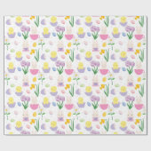 Kute paasbunny Holiday betonpartijtje Cadeaupapier (Vlak)