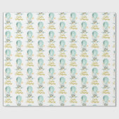 Kute paasbunny Hot Balloon paasveroudering Cadeaupapier (Vlak)