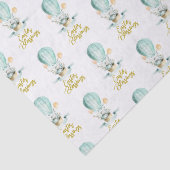 Kute paasbunny Hot Balloon paasveroudering Tissuepapier (Detail)