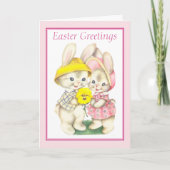 Kute  paasbunny kaart (Voorkant)