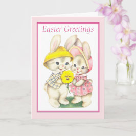 Kute paasbunny kaart