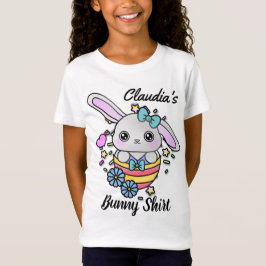 Kute PaasBunny met boeiende oorlogen in eieren T-shirt