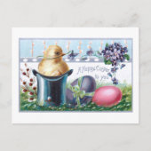 Kute  paaseieren, chick, bovenste hak briefkaart (Voorkant)