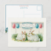 Kute paaseieren en -bundels briefkaart (Voorkant / Achterkant)