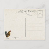 Kute  paaseieren, kippen en kippen briefkaart (Achterkant)