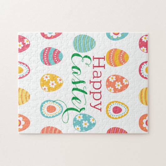 Kute paaseieren legpuzzel (Horizontaal)