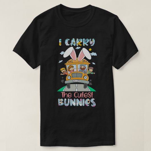 Kute Paasen ik draag de Cutest Bunnies Cute School T-shirt (Design voorkant)