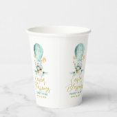 Kute paashaas in een hotballon, aangepast papieren bekers (Rechts)