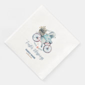 Kute paashaas op een bike servet (Hoek)