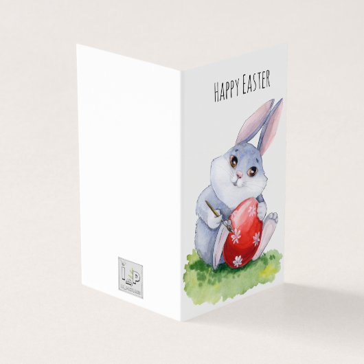 Kute Paashes Kaart voor het schilderen van eiervak (Buitenkant)