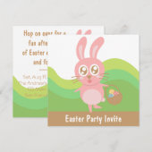 Kute paashmand van eitjes kaart (Voorkant / Achterkant)