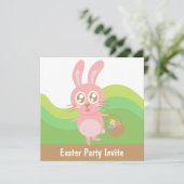 Kute paashmand van eitjes kaart (Staand voorkant)