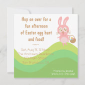 Kute paashmand van eitjes kaart (Achterkant)