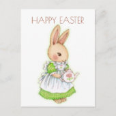 Kute  paaskonijn briefkaart (Voorkant)