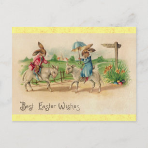 Kute  paaskonijn briefkaart