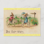 Kute  paaskonijn briefkaart (Voorkant)