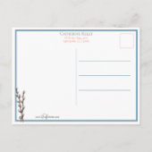 Kute  paaskonijn, jongen, eieren in de wc briefkaart (Achterkant)