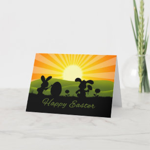 Kute paaspaaseieren feestdagen kaart