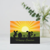 Kute paaspaaseieren feestdagenkaart (Staand voorkant)