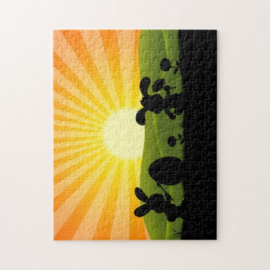 Kute paaspaaseieren legpuzzel (Verticaal)