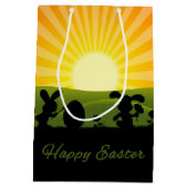 Kute paaspaaseieren medium cadeauzakje (Achterkant)