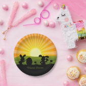 Kute paaspaaseieren papieren bordje (Feest)