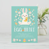 Kute paaspaaspaaseihunt kaart (Staand voorkant)