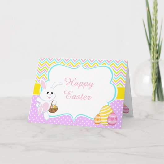 Kute paaspaastante Dank je wel Feestdagen Kaart (Voorkant)