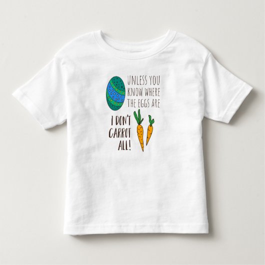 Kute Paasprees Funny Quote Gezegde Doodle Cartoon Kinder Shirts (Voorkant)