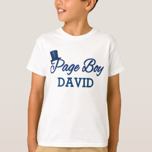 Kute Page Boy T shirt om NAVY aan te passen