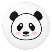 Kute panda beer keramische deur- en lawerknop knop (Voorkant)