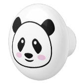 Kute panda beer keramische deur- en lawerknop knop (Rechts)