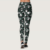 Kute Pandas en Leaves Leggings (Achterkant)