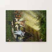 Kute paring en witte muis legpuzzel (Horizontaal)