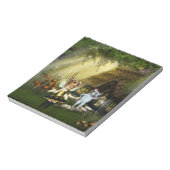 Kute paring en witte muis notitieblok (Linkerzijde)