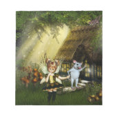 Kute paring en witte muis notitieblok (Voorkant)