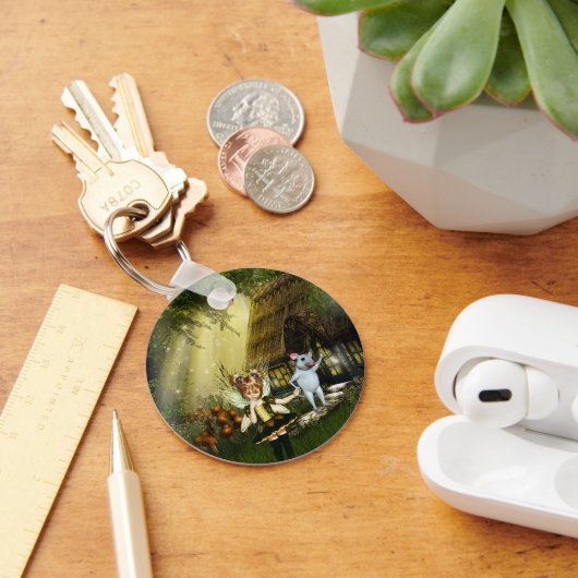 Kute paring en witte muis sleutelhanger (Bureau)