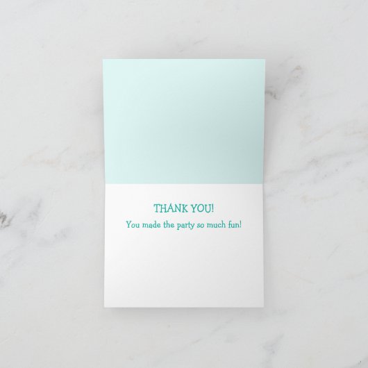 Kute party Animals Bedankkaart (Binnen)