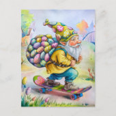 Kute Pasen Gnome Briefkaart (Voorkant)