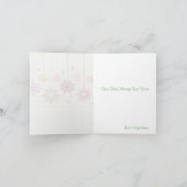 Kute pasta Abstracte sterren met vrolijke kerst Feestdagen Kaart (Binnen)