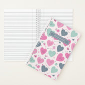 Kute pasta Color Heart Pattern Doodle Sketting Notitieboek (Binnen)
