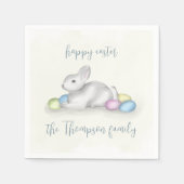 Kute pasta Happy Paast Bunny Simple Classic Servet (Voorkant)