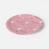 Kute pasta Kleur paaspap Bord Floral paper (Gekanteld)