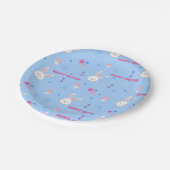 Kute pasta Kleur paaspap Bord Floral paper (Gekanteld)