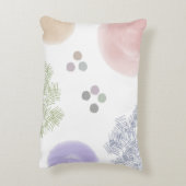 Kute Pastel Abstracte penseelstreek Accent Kussen (Achterkant (Verticaal))