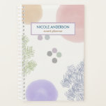 Kute Pastel Abstracte penseelstreek Planner<br><div class="desc">Kute, eenvoudige maar dainty planner die van abstracte borstelslag in pastelkleuren houdt. Pas het aan met jouw naam en beroep. Perfect als cadeau.</div>