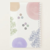 Kute Pastel Abstracte penseelstreek Planner (Achterkant)
