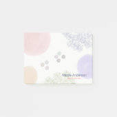 Kute Pastel Abstracte penseelstreek Post-it® Notes (Voorkant)
