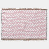 Kute pastel herringbone-patroon op roze deken (Voorkant)