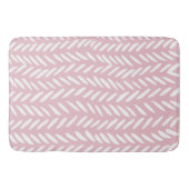 Kute pastel herringbone patroon op roze vierkant badmat (Voorkant)